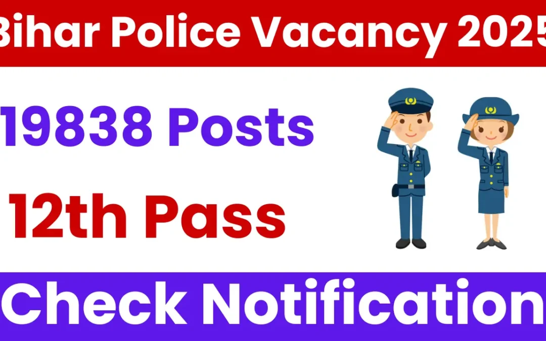 Bihar Police Recruitment 2025: City Intimation Out for 19838 Posts, Check Now