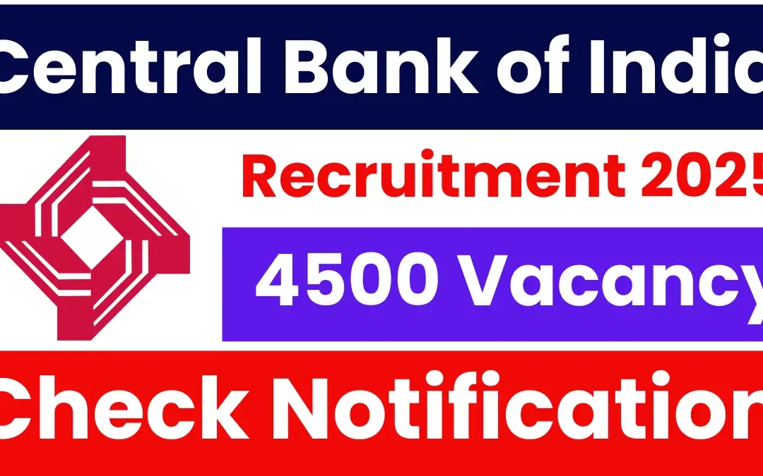 Central Bank Apprentice Recruitment 2025: Apply for 4500 Posts