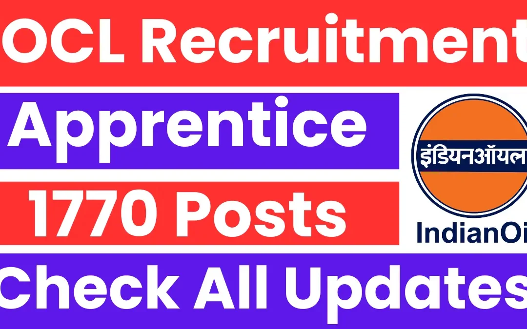 IOCL Refineries Division Recruitment 2025: Apply for 1770 Posts