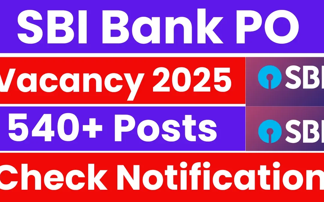 SBI Bank PO Recruitment 2025: Apply for 541 Posts