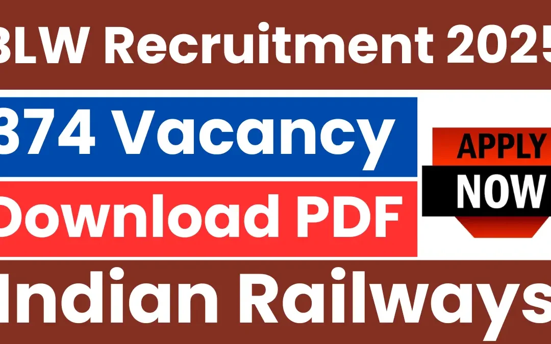 BLW Indian Railways Apprentice Recruitment 2025: Notification and Apply Direct Link