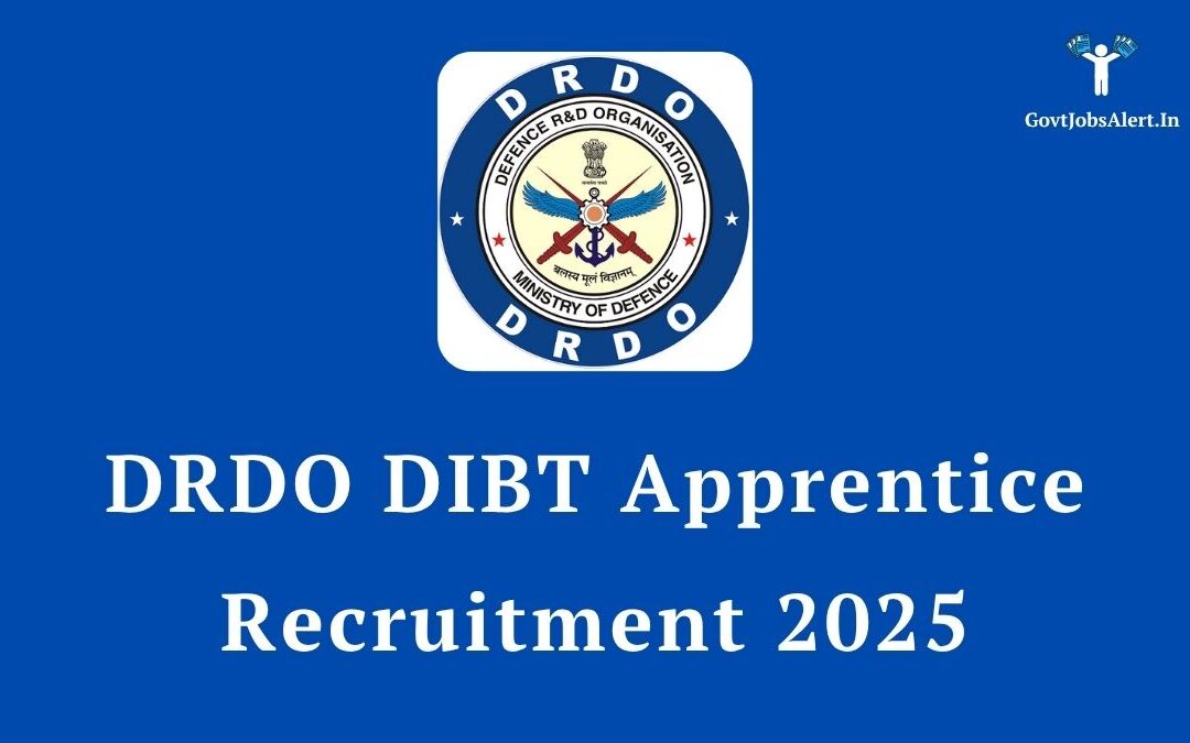DRDO DIBT Apprentice Recruitment 2025: Apply Now for Diploma & ITI Posts!