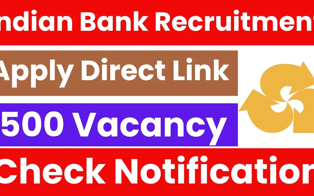 Indian Bank Apprentice Recruitment 2025: Notification Out for 1500 Posts