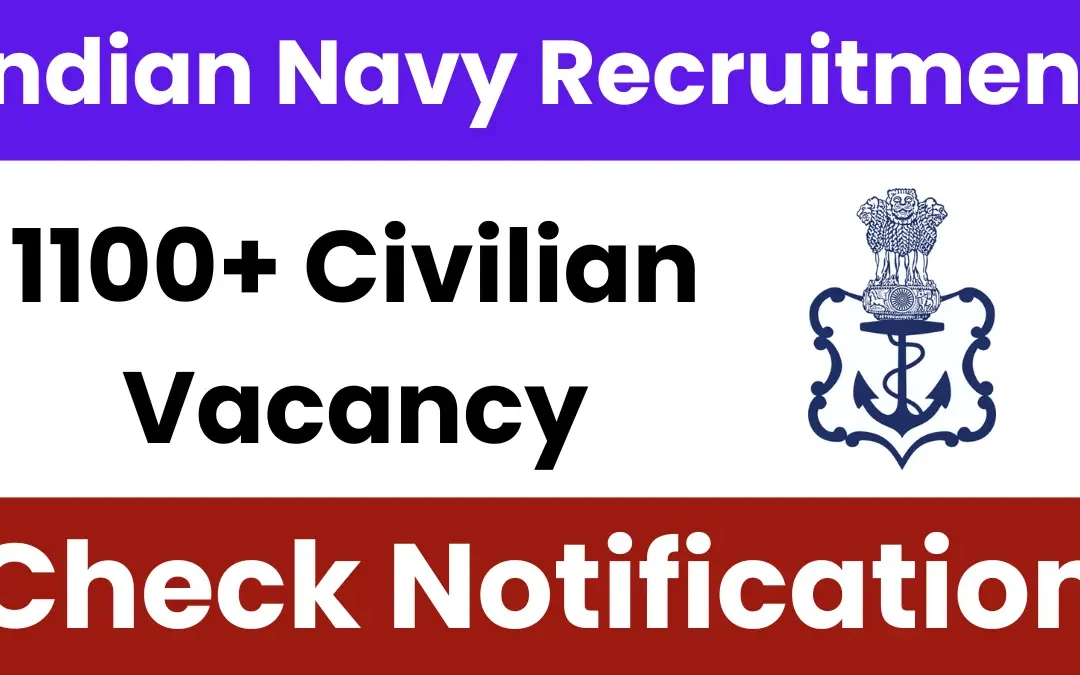 Indian Navy Civilian Recruitment 2025: Notification Released for 1100+ Vacancy