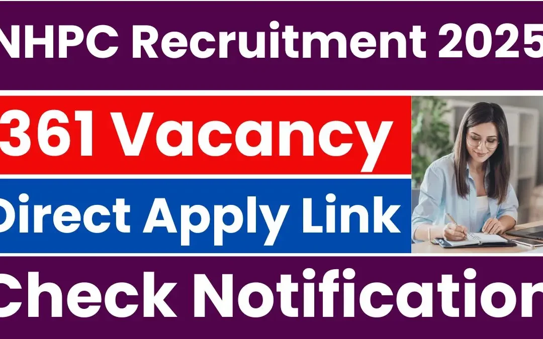 NHPC Apprentice Recruitment 2025: Apply for 361 Posts