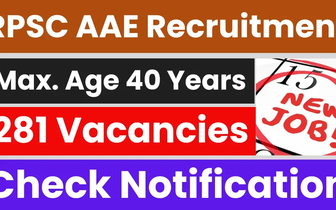 RPSC Assistant Agriculture Engineer Recruitment 2025: Apply Online for 281 Vacancies