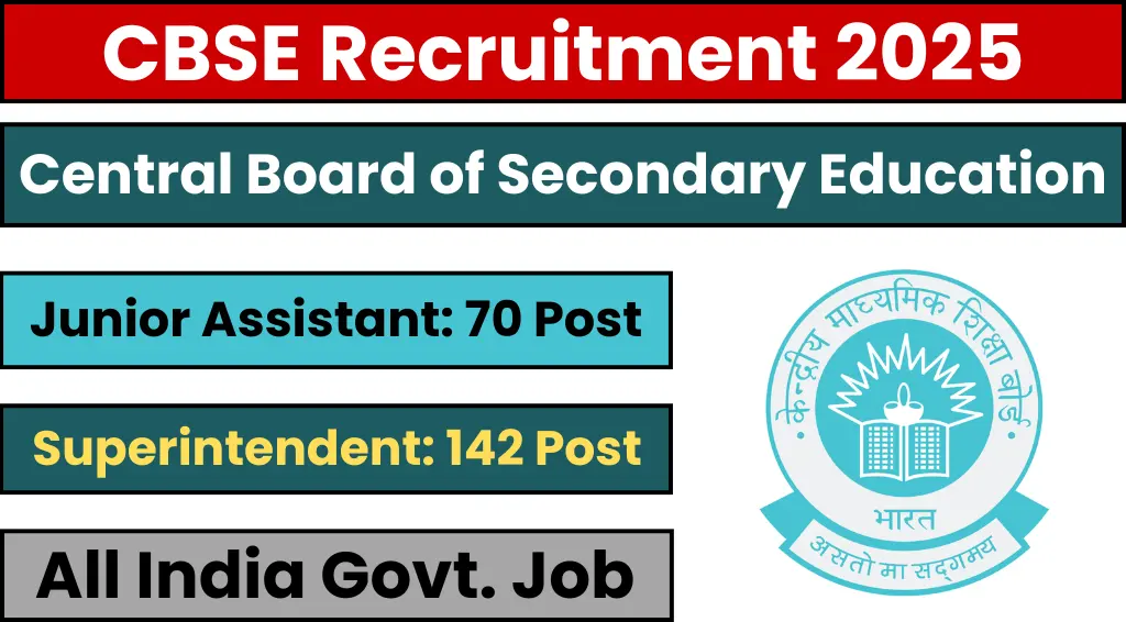 CBSE Junior Assistant Result Out, Download PDF