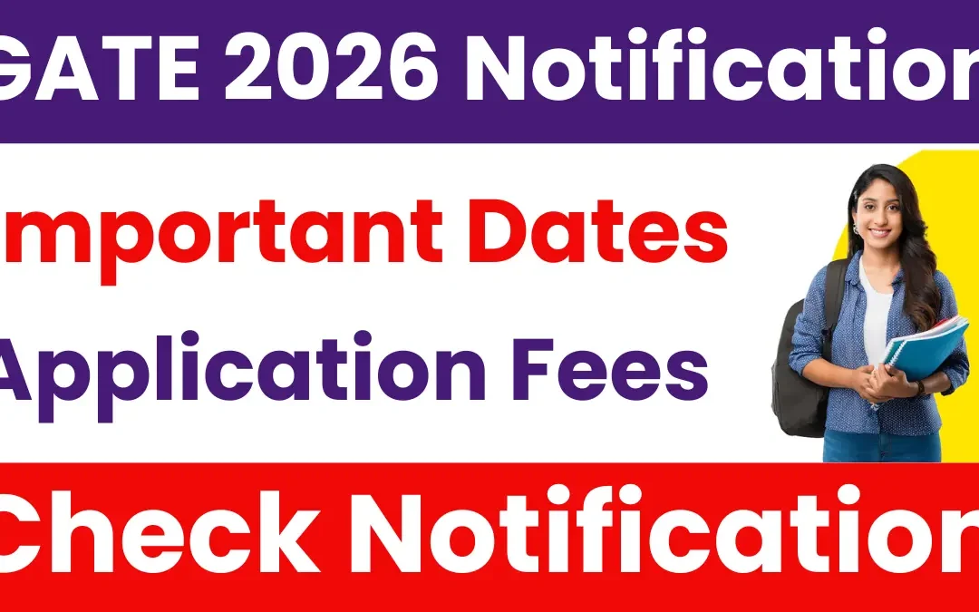 GATE 2026 Notification – Exam Dates, Eligibility, Application, and Syllabus