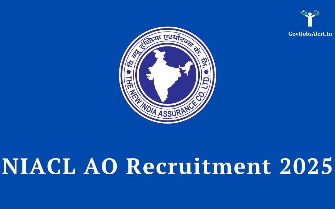 NIACL AO Recruitment 2025: Notification Out for 550 Administrative Officer Posts, Apply Online