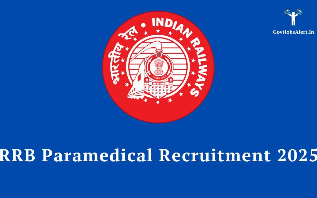 RRB Paramedical Recruitment 2025: Notification Out for 434 Posts, Check Eligibility, Salary & Apply Online