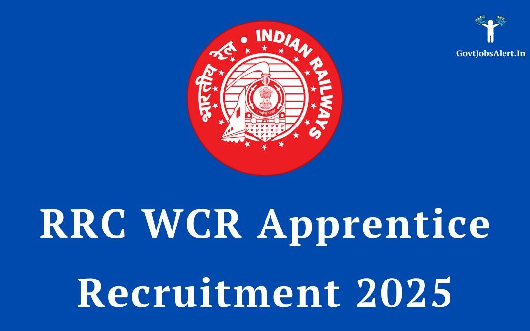 RRC WCR Apprentice Recruitment 2025: Notification Out for 2865 Posts, Apply Online