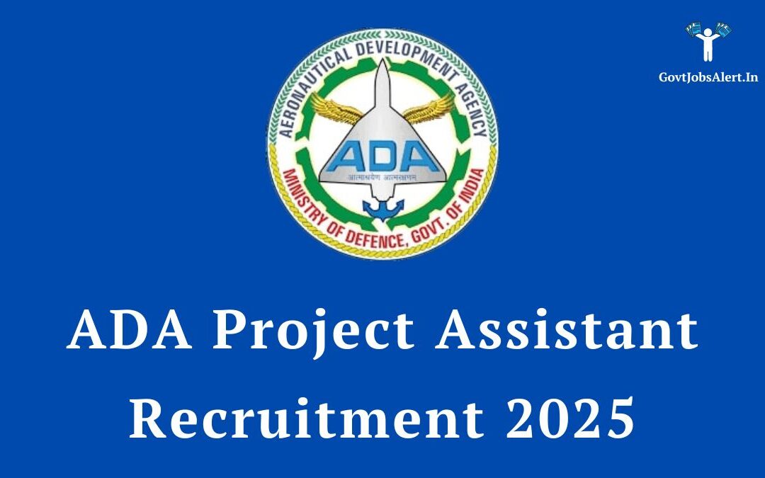 ADA Project Assistant Recruitment 2025: Full Notification, Salary, and Walk-in Details