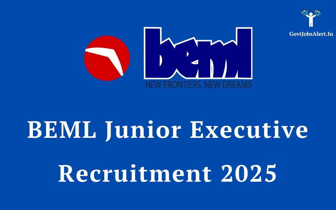 BEML Junior Executive Recruitment 2025: Notification Out for 119 Posts