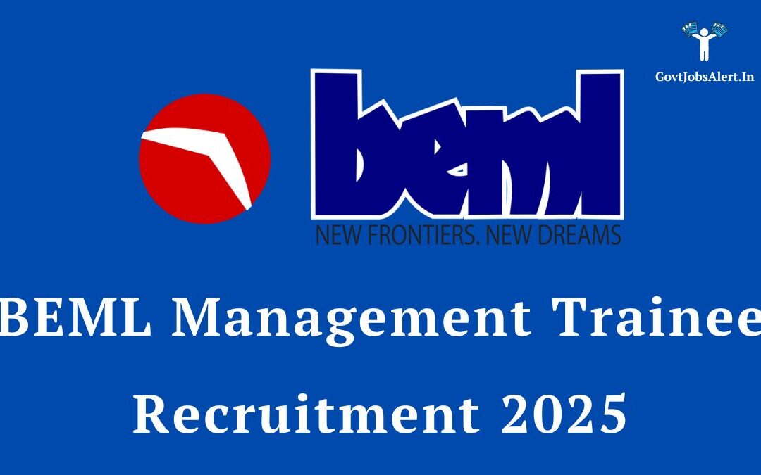 BEML Management Trainee Recruitment 2025: Notification for 100 Engineer Posts, Apply Online