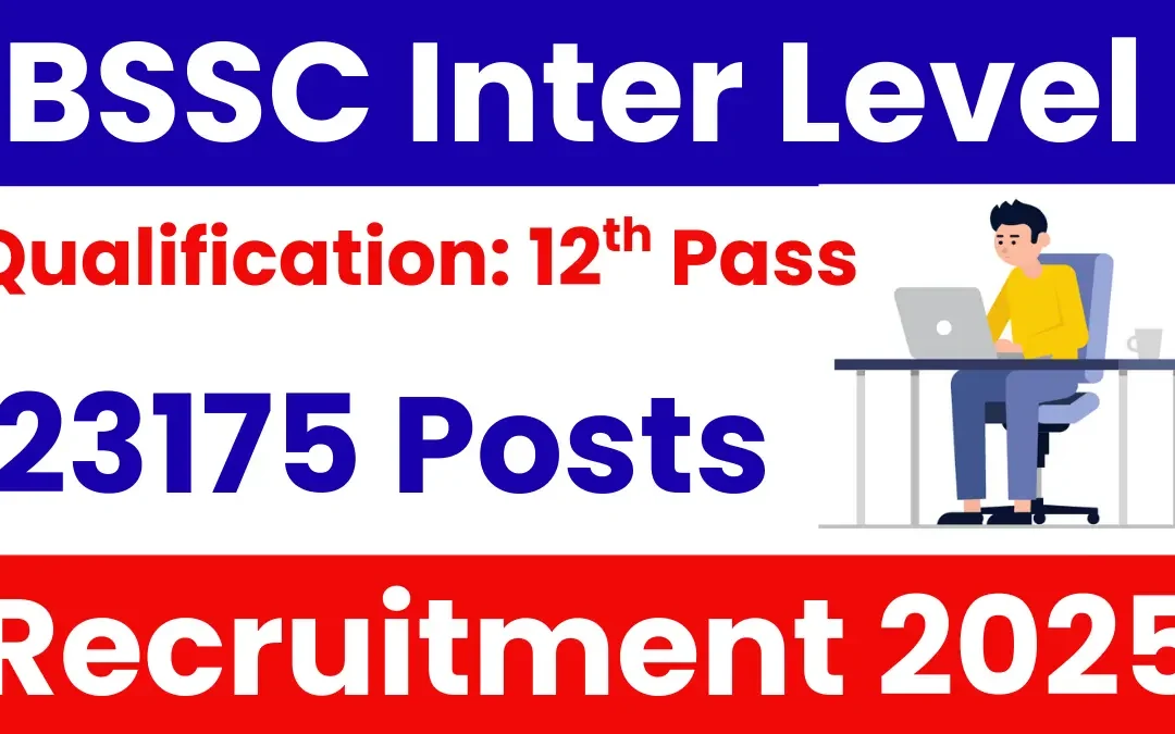 BSSC Inter Level Recruitment 2025: Notification Out for 23175 Posts