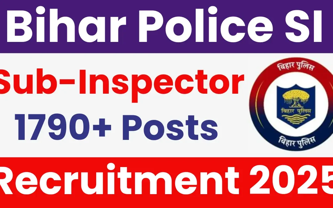 Bihar Police SI Recruitment 2025: Notification Out for 1799 Posts