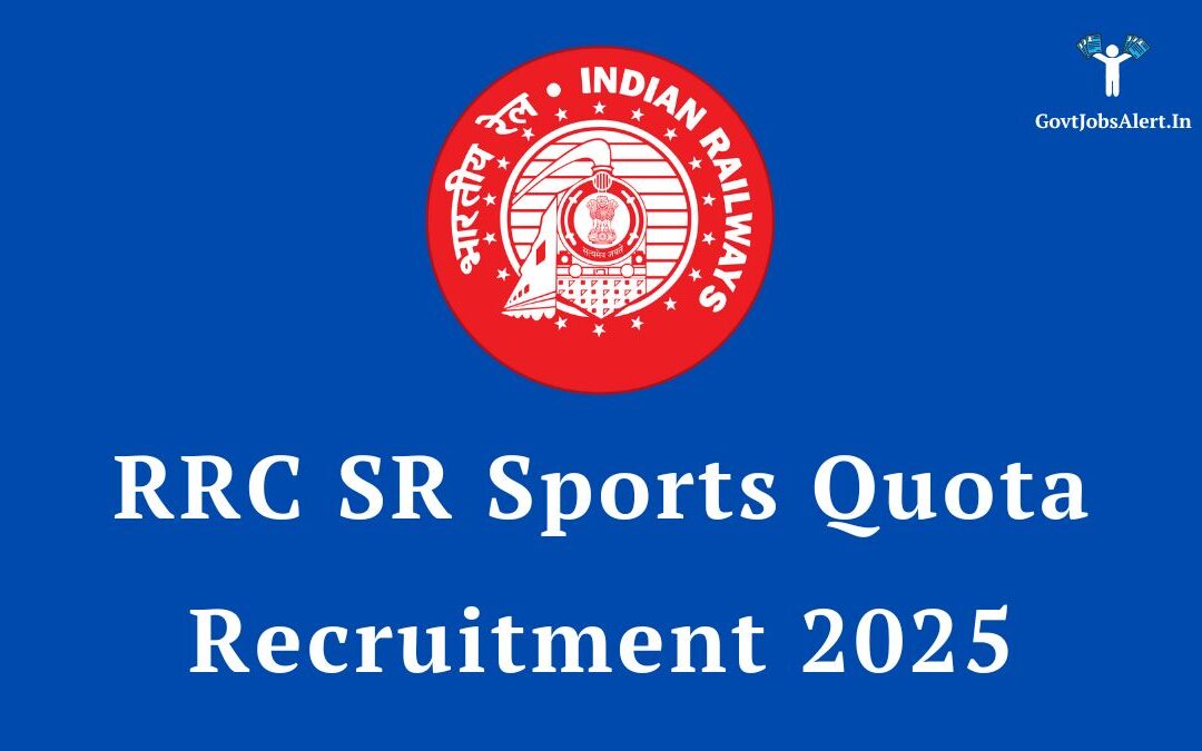 RRC SR Sports Quota Recruitment 2025: Apply for 67 Posts, Salary up to ₹29,200