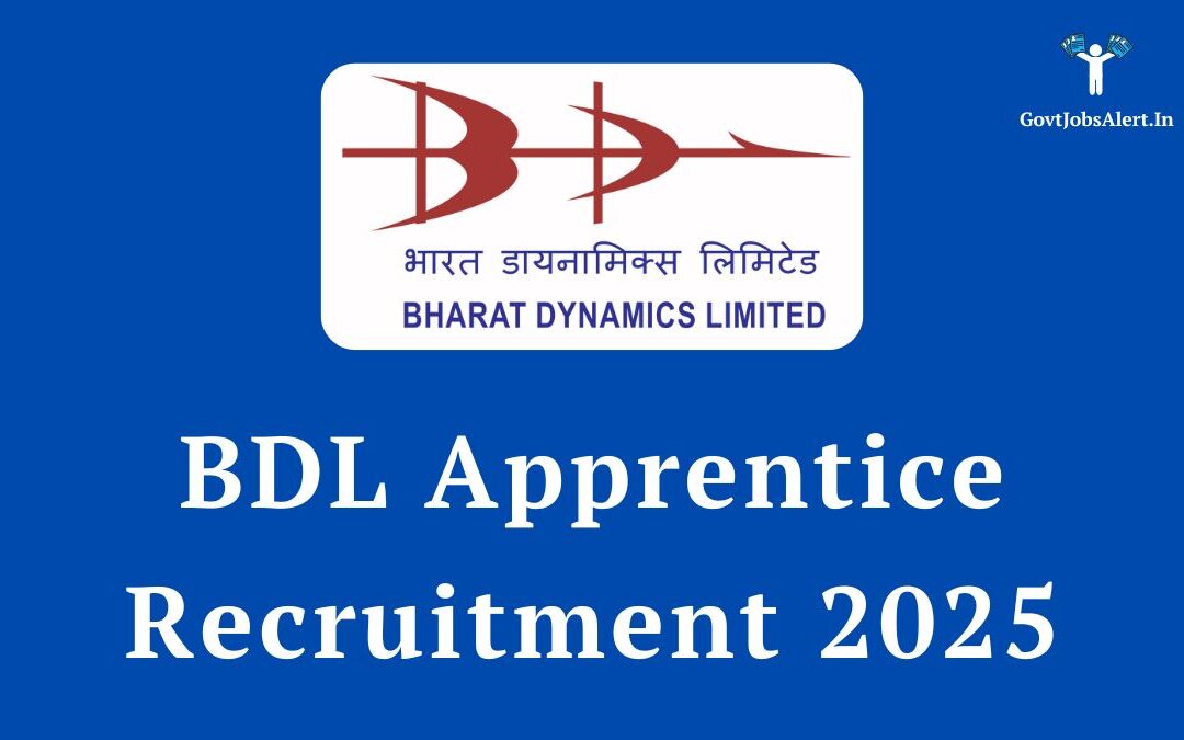 BDL Apprentice Recruitment 2025: Apply for 86 Posts, Salary up to ₹9000/—