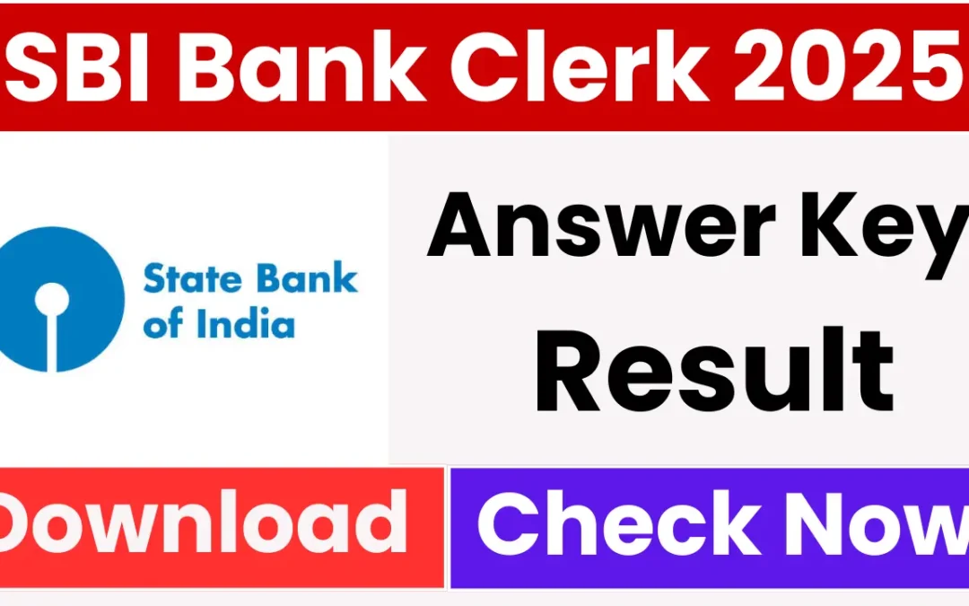 SBI Clerk Answer key 2025: Check Your Score Card, Direct Link