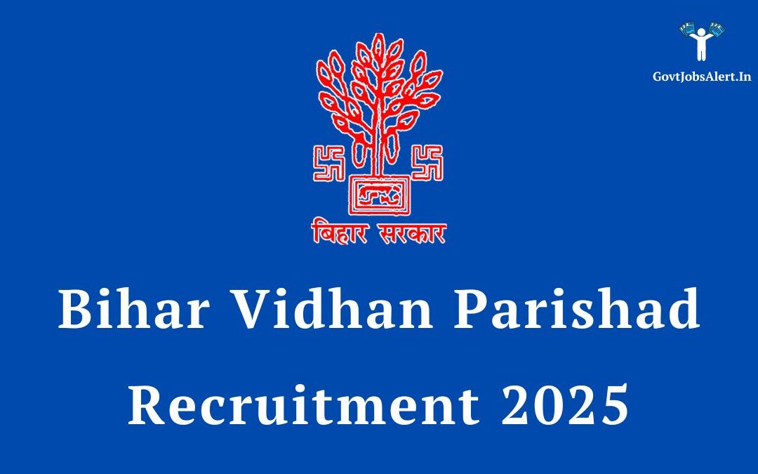 Bihar Vidhan Parishad Recruitment 2025: Apply Online for 26 DEO, LDC, PA & Stenographer Posts