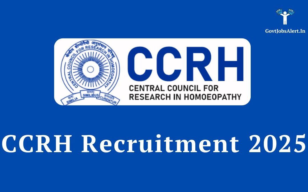 CCRH Recruitment 2025: Apply Online for 90 LDC, Staff Nurse, Officer & Other Posts
