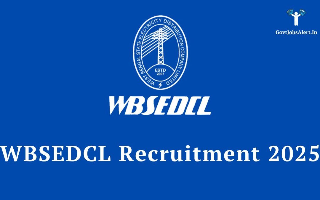 WBSEDCL Recruitment 2025: Apply Online for 447 Junior Engineer & Assistant Manager Posts