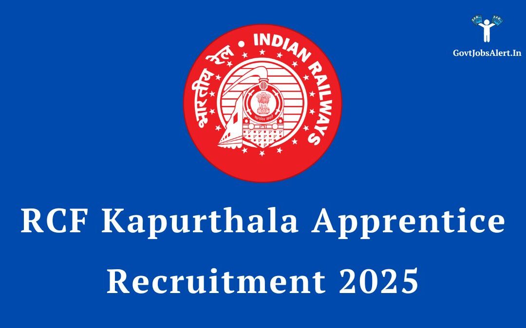 RCF Kapurthala Apprentice Recruitment 2025: Apply Online for 550 Vacancies