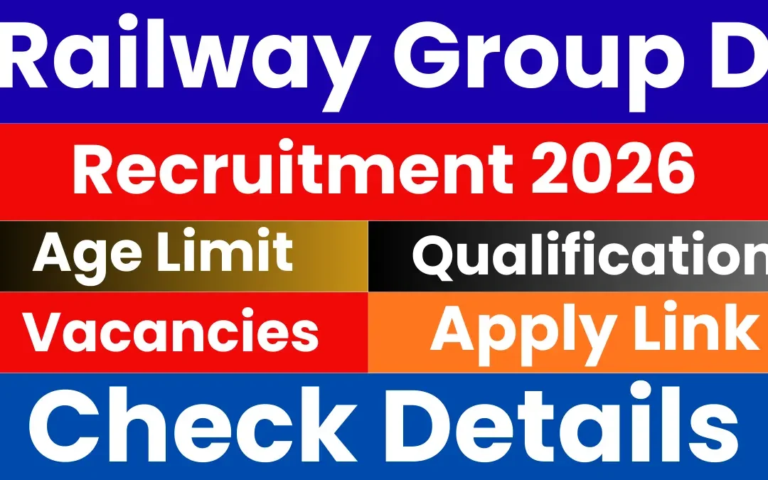 RRB Group D Recruitment 2026: Notification Out for 22000 Posts