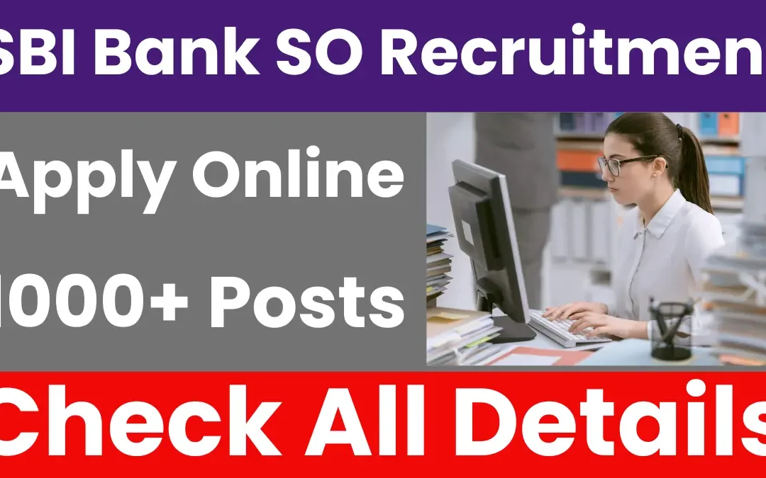 SBI Bank SO Recruitment 2025: Apply Online for 1042 Posts