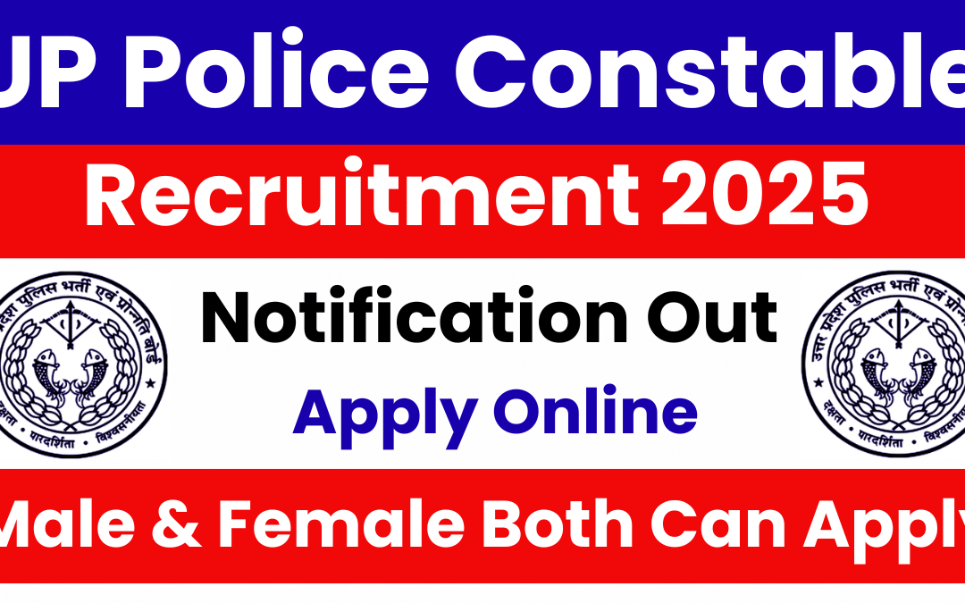 UP Police Constable Recruitment 2025: Notification and Apply Online Soon