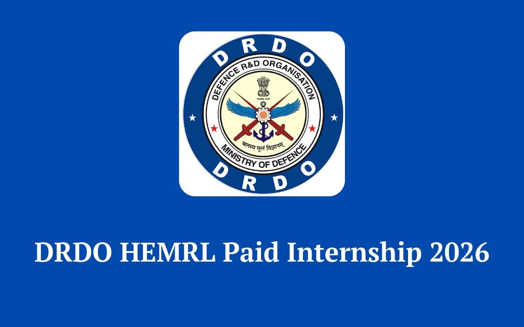 DRDO HEMRL Paid Internship 2026: Exciting Opportunity for Students with Stipend