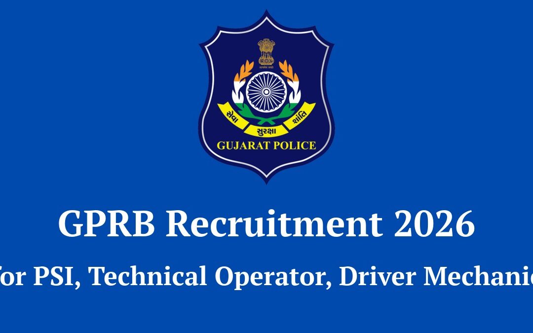 GPRB Recruitment 2026: Apply Online for 949 PSI, Technical Operator & Driver Mechanic Posts