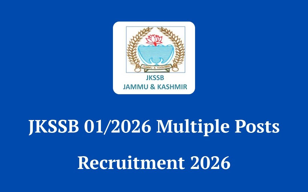 JKSSB 01/2026 Recruitment: Apply Online for 239 Health Dept Posts (SKIMS Soura)