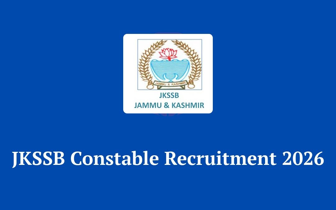 JKSSB Constable Recruitment 2026: Apply Online for 669 Posts in J&K Police