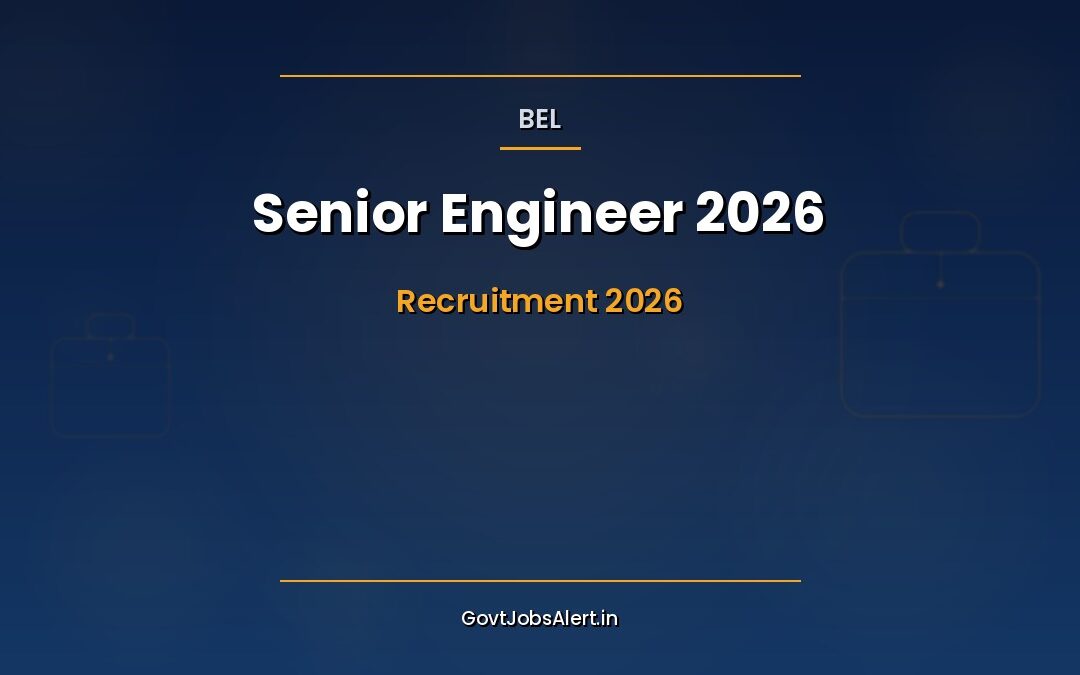 BEL Senior Engineer Recruitment 2026: Apply for 5 Permanent E-III Posts, CTC ₹16 Lakhs