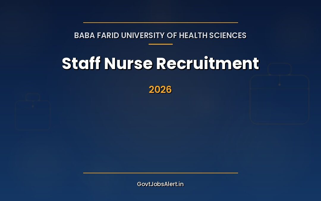 BFUHS Staff Nurse 2026: Apply Online for 672 Vacancies, Salary ₹29,200