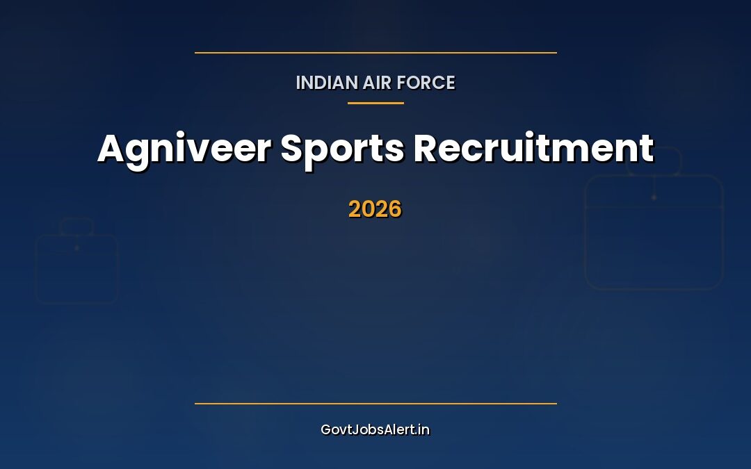 IAF Agniveer Sports 2026: Apply Online, Multiple Sports, Salary ₹30,000+
