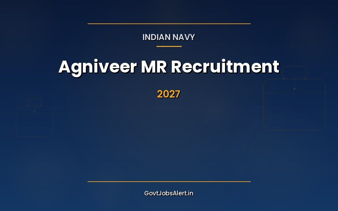 Indian Navy Agniveer MR 2027: Apply Online Now, 10th Pass, ₹40,000/Month