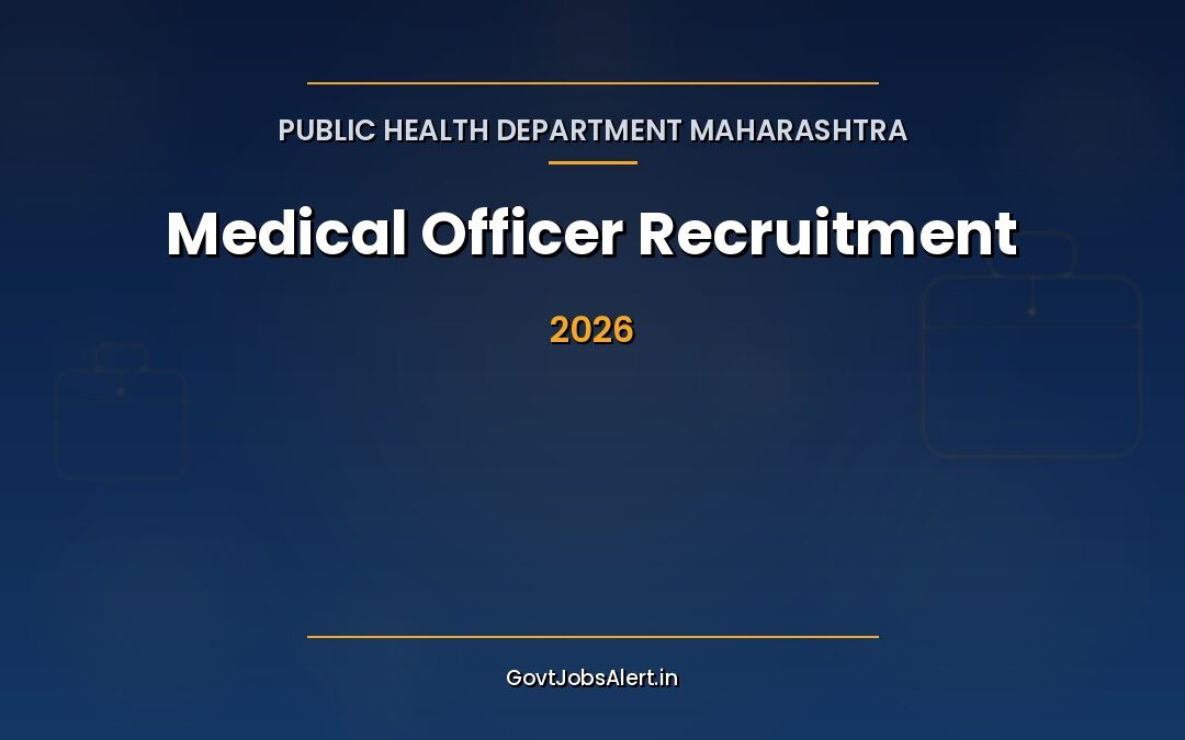 Public Health Department Maharashtra Medical Officer Recruitment 2026: 1,440 MBBS & Specialist Posts, Apply Online by 20 March