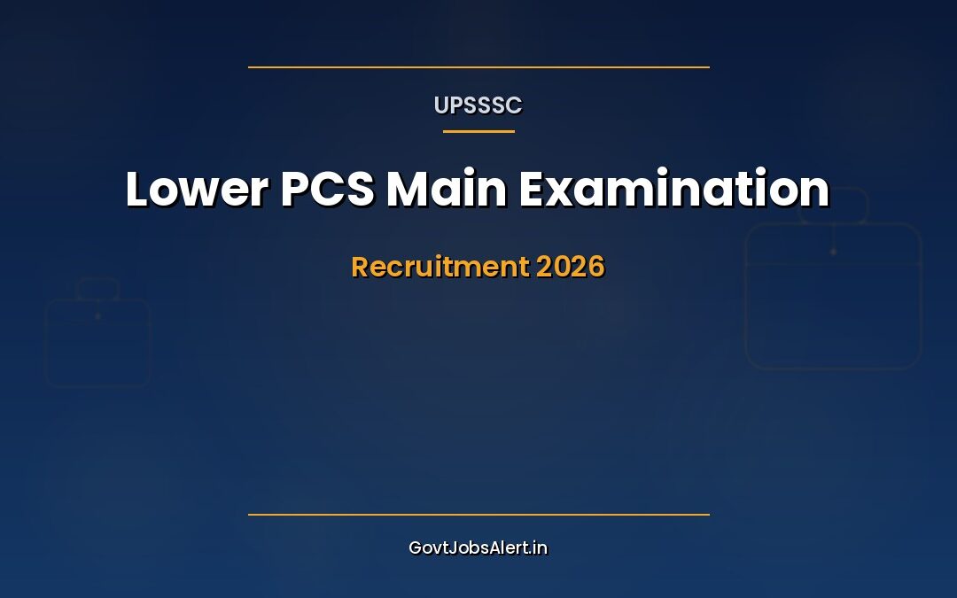 UPSSSC Lower PCS Notification 2026: Apply Online for 2285 Posts, Salary Up to ₹1,12,400