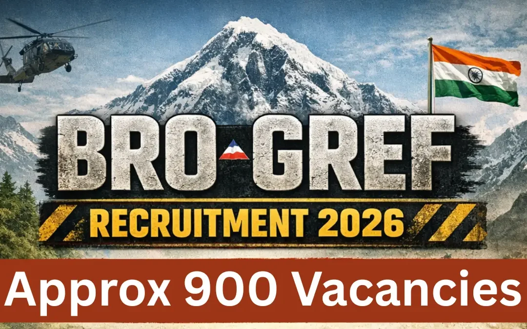 BRO GREF Recruitment 2026: Notification Out for 899 Posts, Check Details