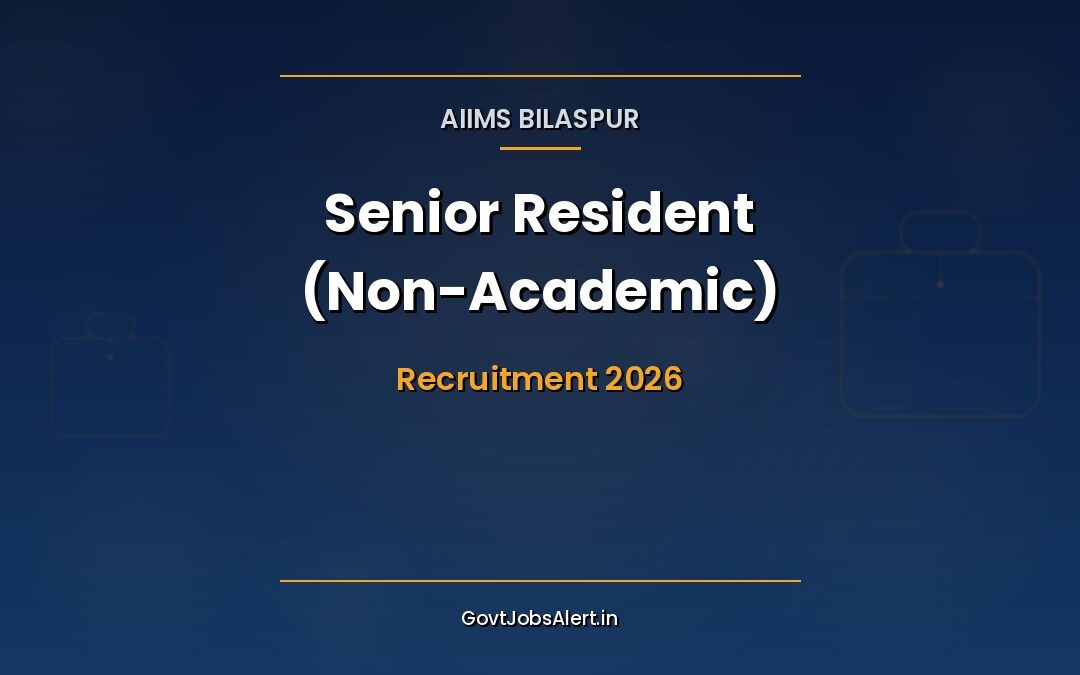 AIIMS Bilaspur Senior Resident 2026: 60 Posts, Salary ₹67,700 + NPA, Walk-In 16 April