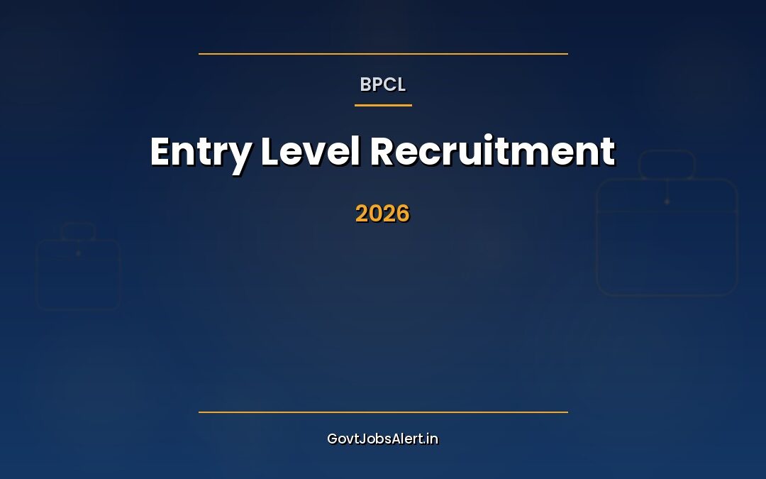 BPCL Entry Level Recruitment 2026: Apply Online for 250 Junior Executive & Associate Executive Posts, CTC Up to ₹17.11 LPA