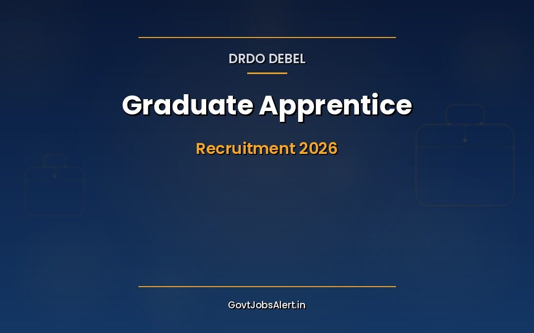 DRDO DEBEL Graduate Apprentice Recruitment 2026 — 28 Vacancies in Bengaluru, Apply via NATS by 20 May