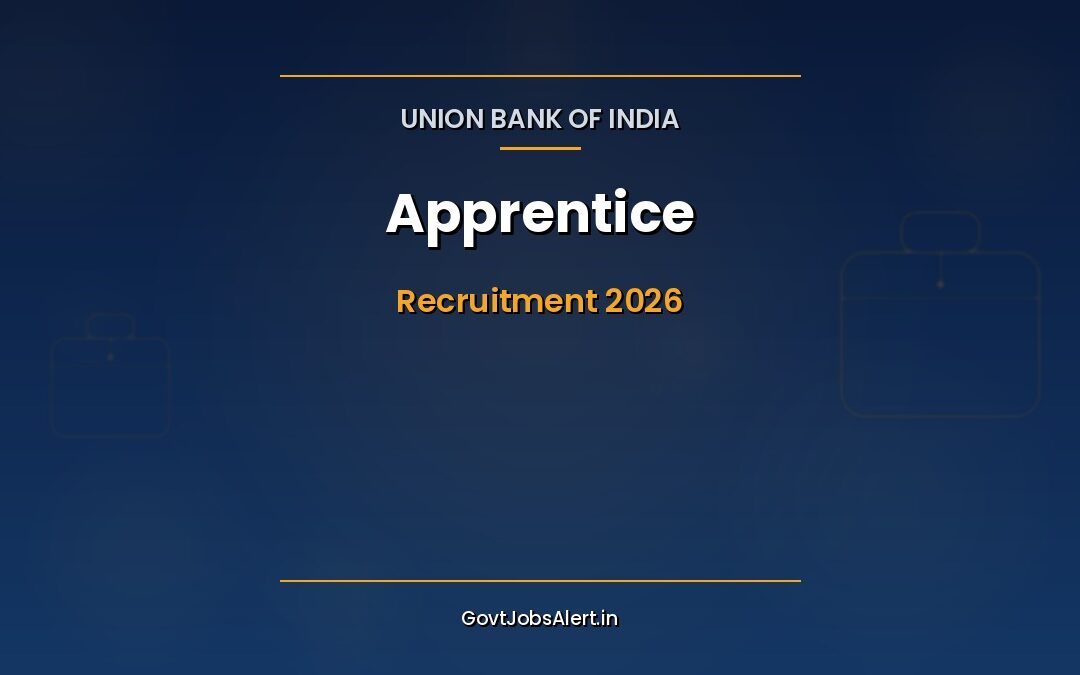 Union Bank of India Apprentice Recruitment 2026 – 1865 Graduate Apprentice Vacancies, Stipend ₹15,000–₹20,000, Apply by 19 May