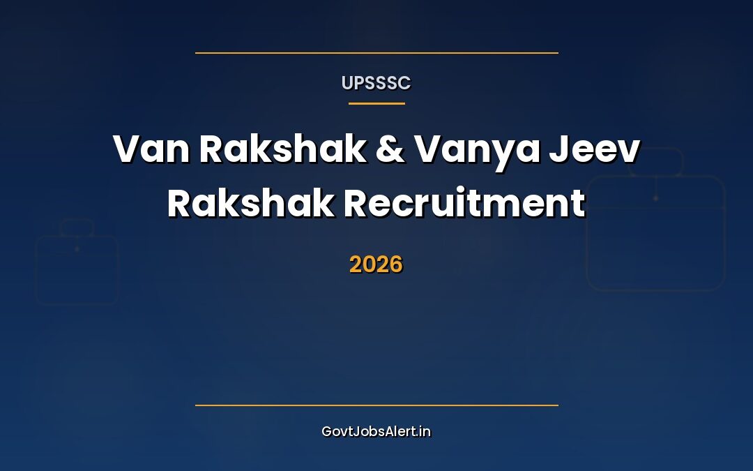 UPSSSC Forest Guard Recruitment 2026: 708 Van Rakshak & Wildlife Guard Vacancy, ₹19,900 Pay — Apply Online by 20 July 2026